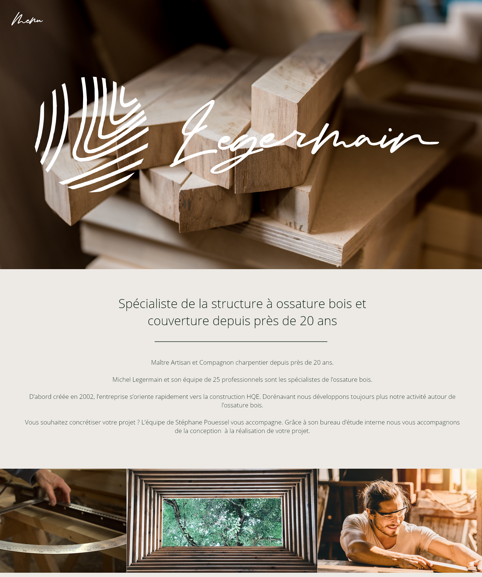 Screen of Legermain project